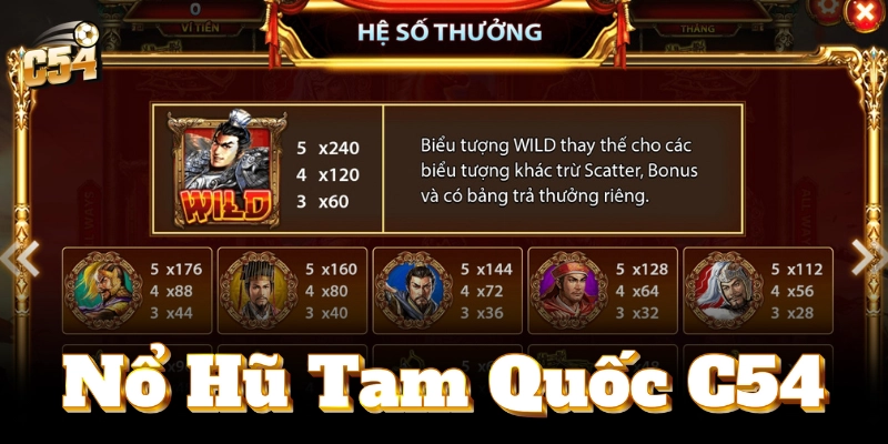 Nổ Hũ Tam Quốc - Game hấp dẫn, cơ hội trúng lớn!